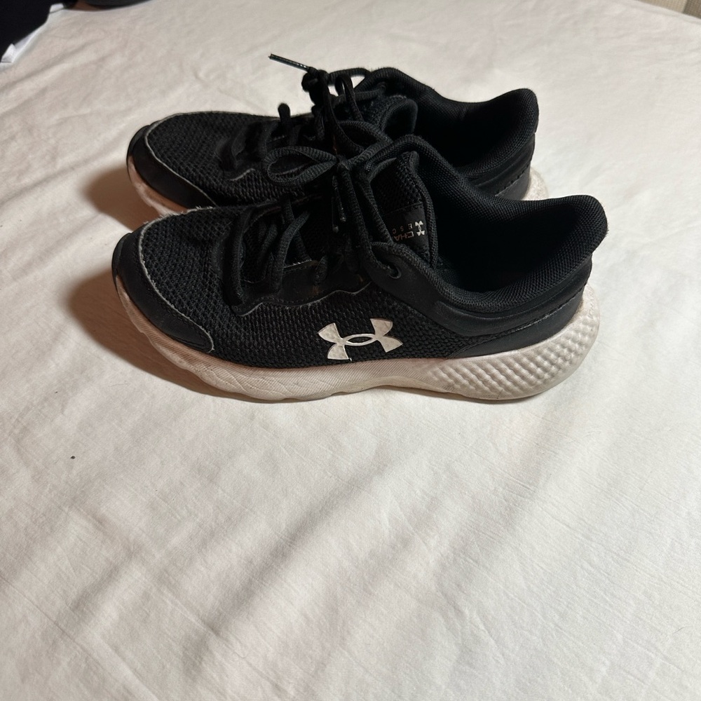 Under Armour Kids Black and White Sneakers